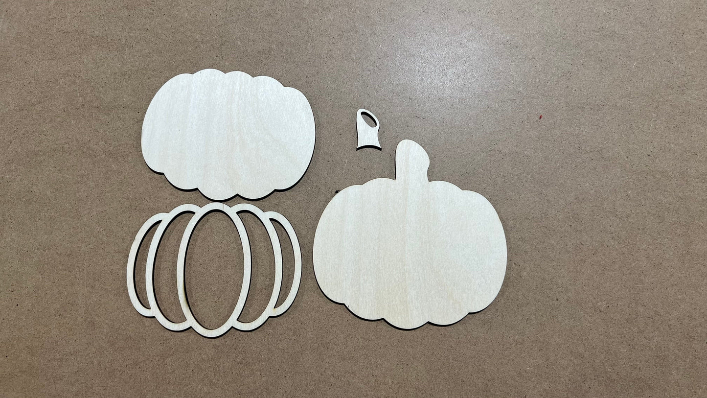 Fall Pumpkin Sign KIT , Laser cut Fall Design KIT  , Multi Layer Fall DIY KIT