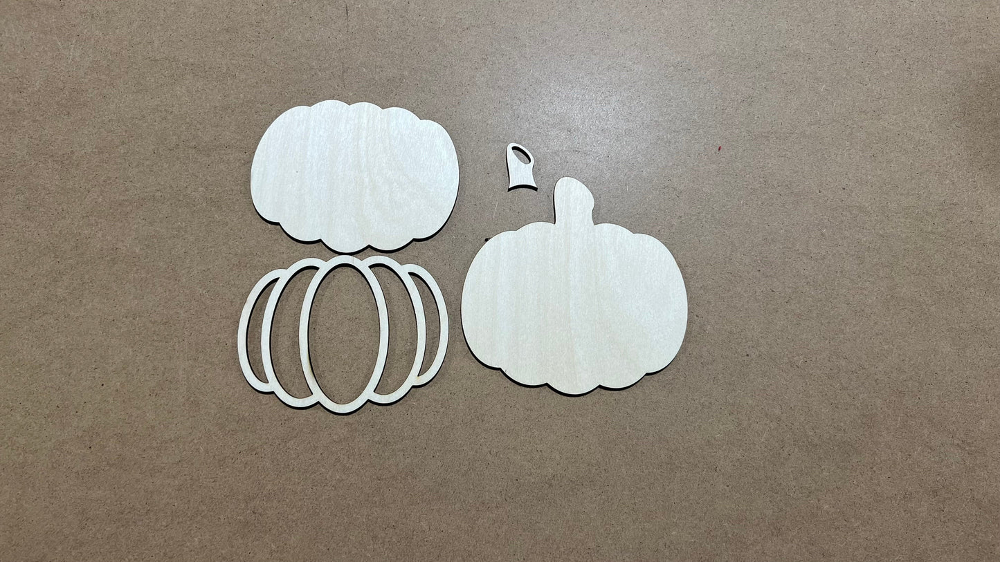 Fall Pumpkin Sign KIT , Laser cut Fall Design KIT  , Multi Layer Fall DIY KIT
