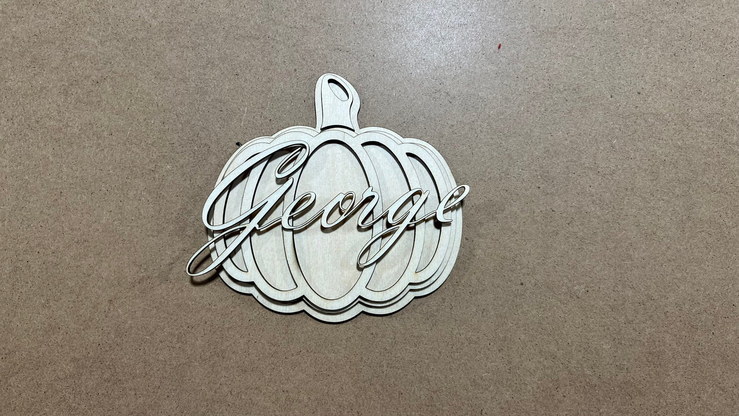 Fall Pumpkin Sign KIT , Laser cut Fall Design KIT  , Multi Layer Fall DIY KIT