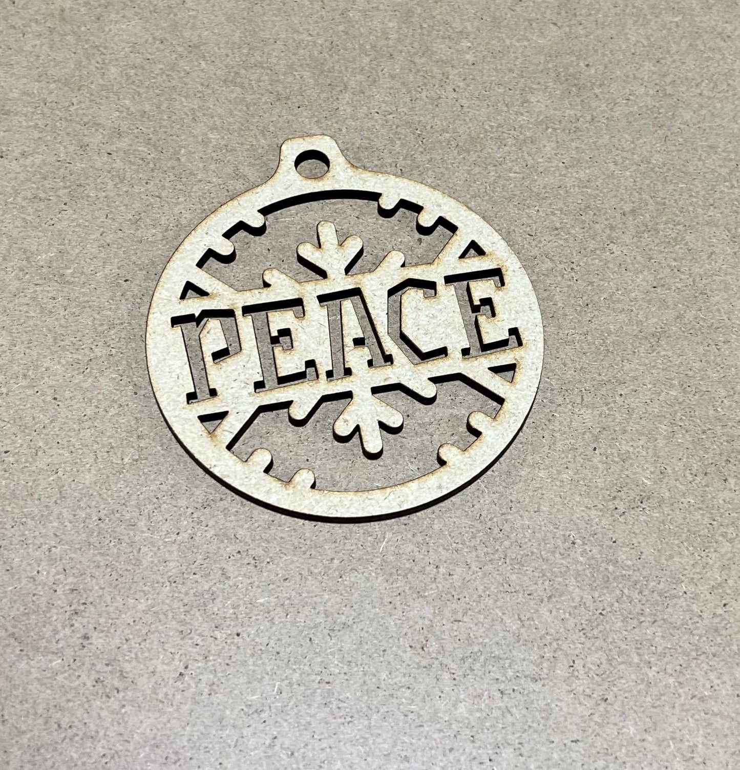 Christmas Words Ornament , Laser Engraved Ornament , Christmas Ornament , XMAS, Peace, Love,Merry, Santa, or Joy Ornament