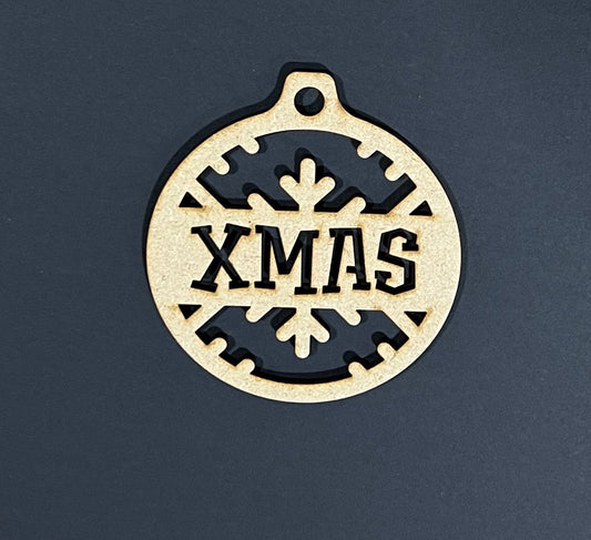 Christmas Words Ornament , Laser Engraved Ornament , Christmas Ornament , XMAS, Peace, Love,Merry, Santa, or Joy Ornament