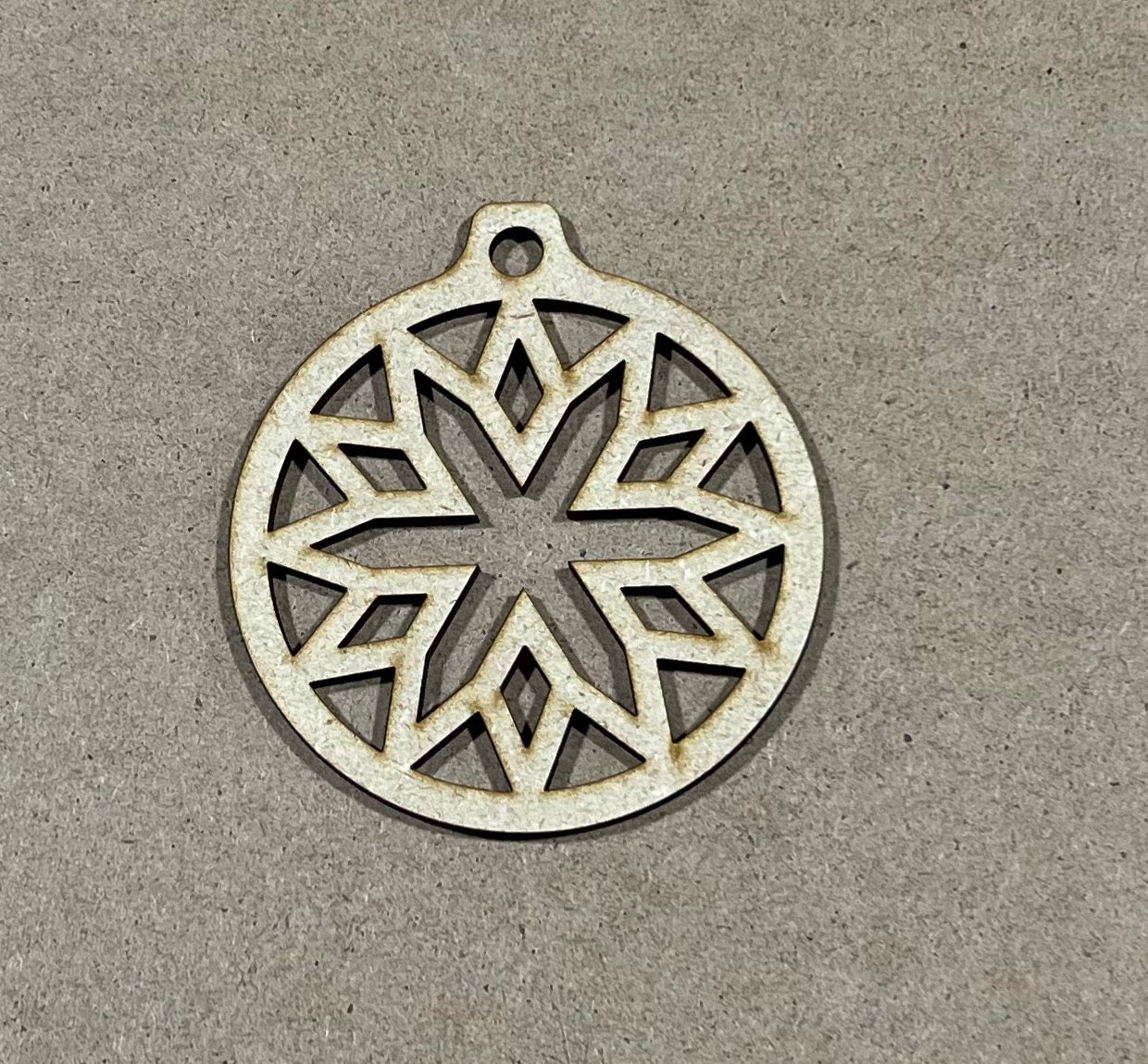 Snowflake Ornament  , Laser Engraved Ornament , Christmas Ornament