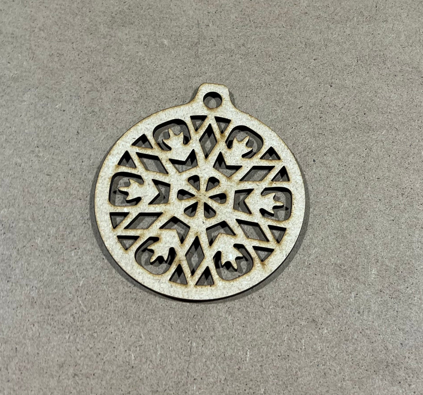 Snowflake Ornament, Laser Engraved Ornament , Christmas Ornament