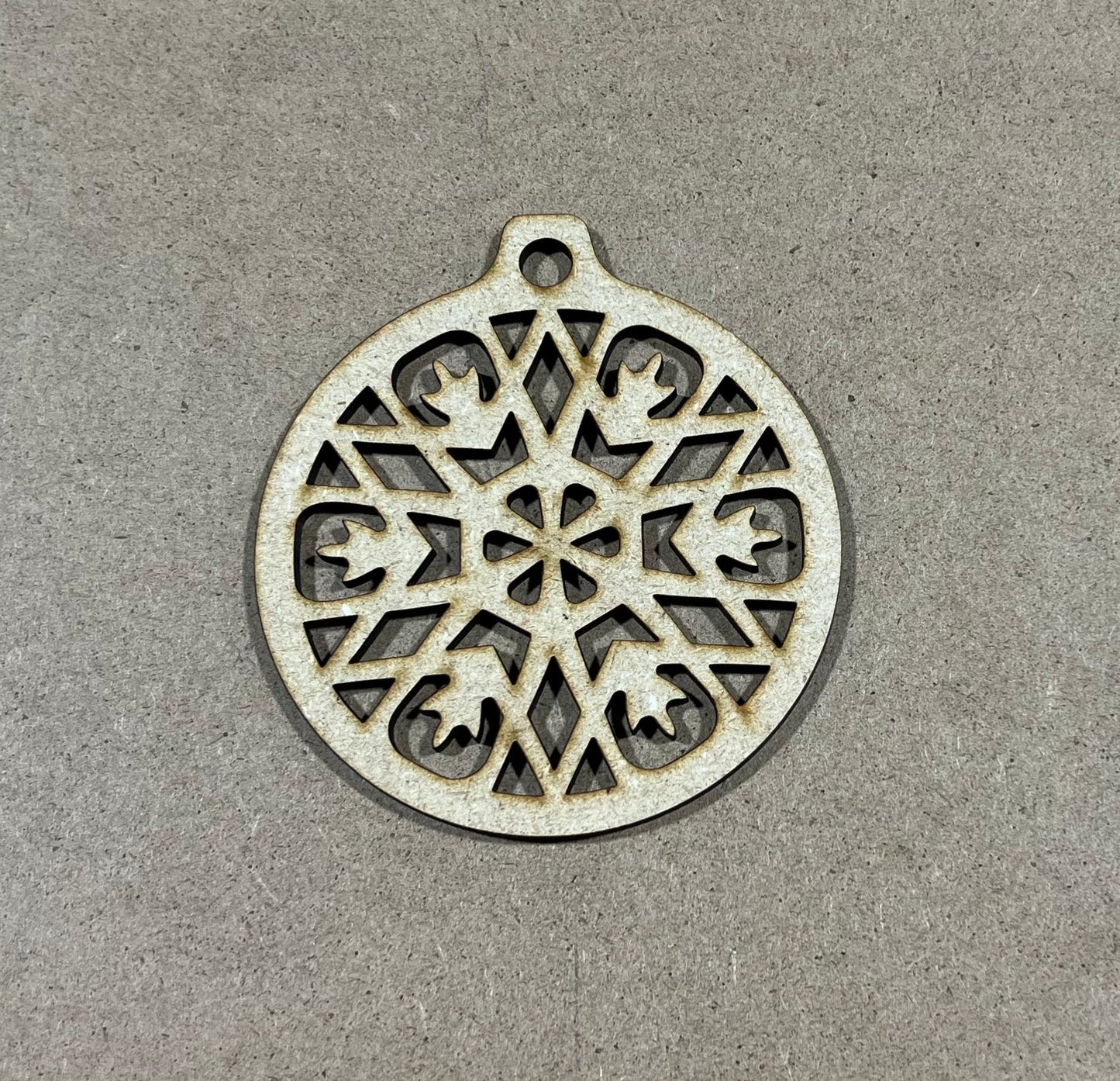 Snowflake Ornament, Laser Engraved Ornament , Christmas Ornament