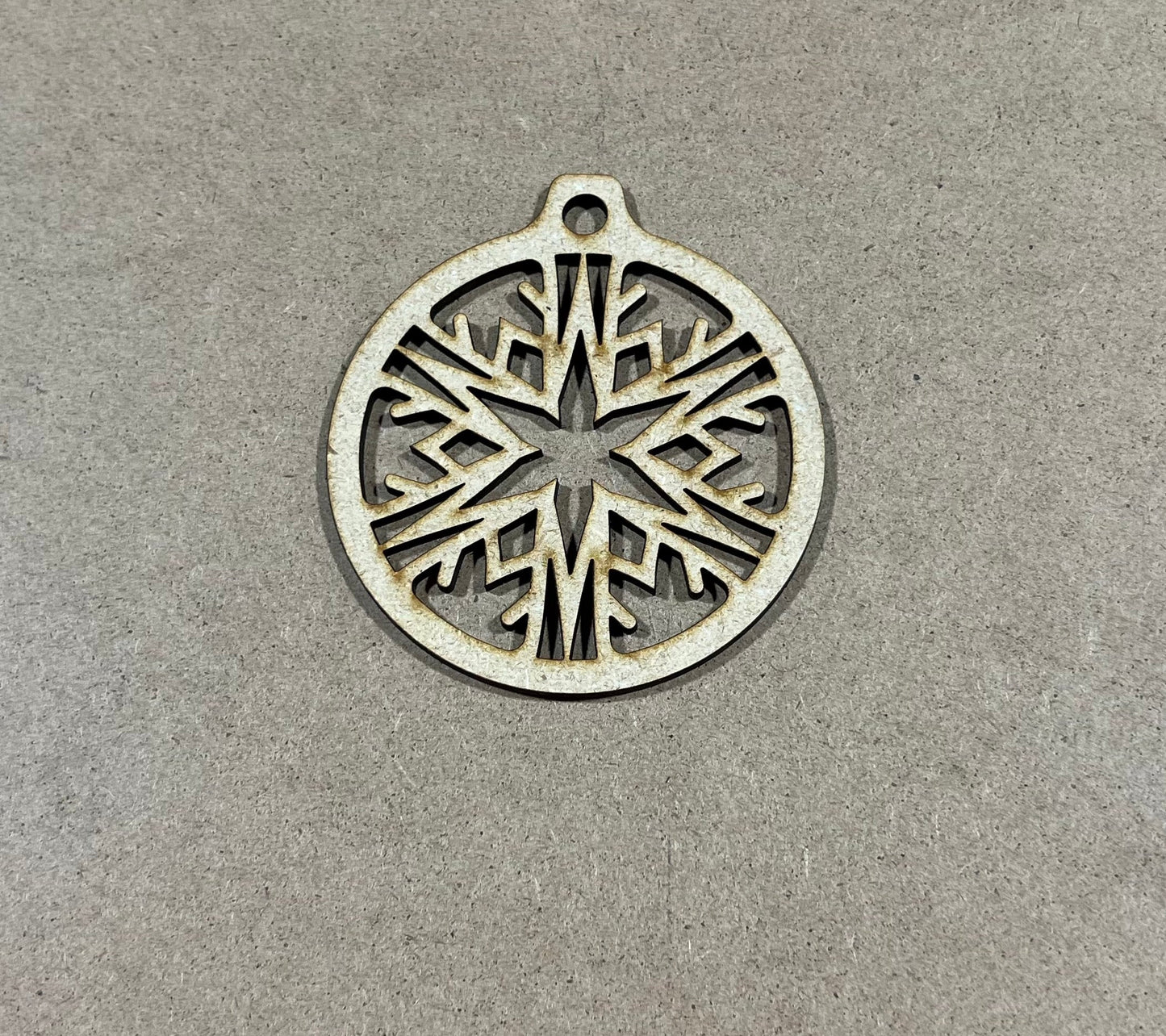Snowflake Ornament , Laser Engraved Ornament , Christmas Ornament