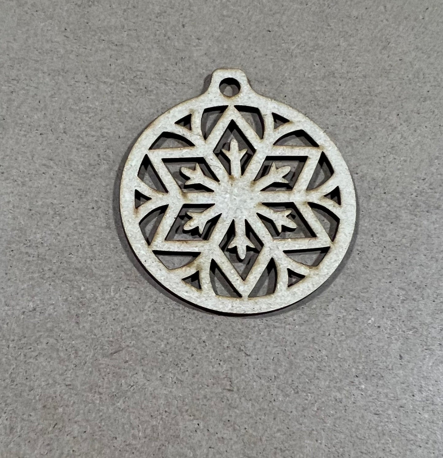 Snowflake Ornament  ,  Laser Engraved Ornament , Christmas Ornament