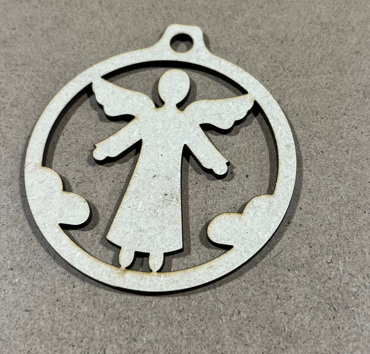 Angel Ornament, Laser Engraved Ornament , Christmas Ornament