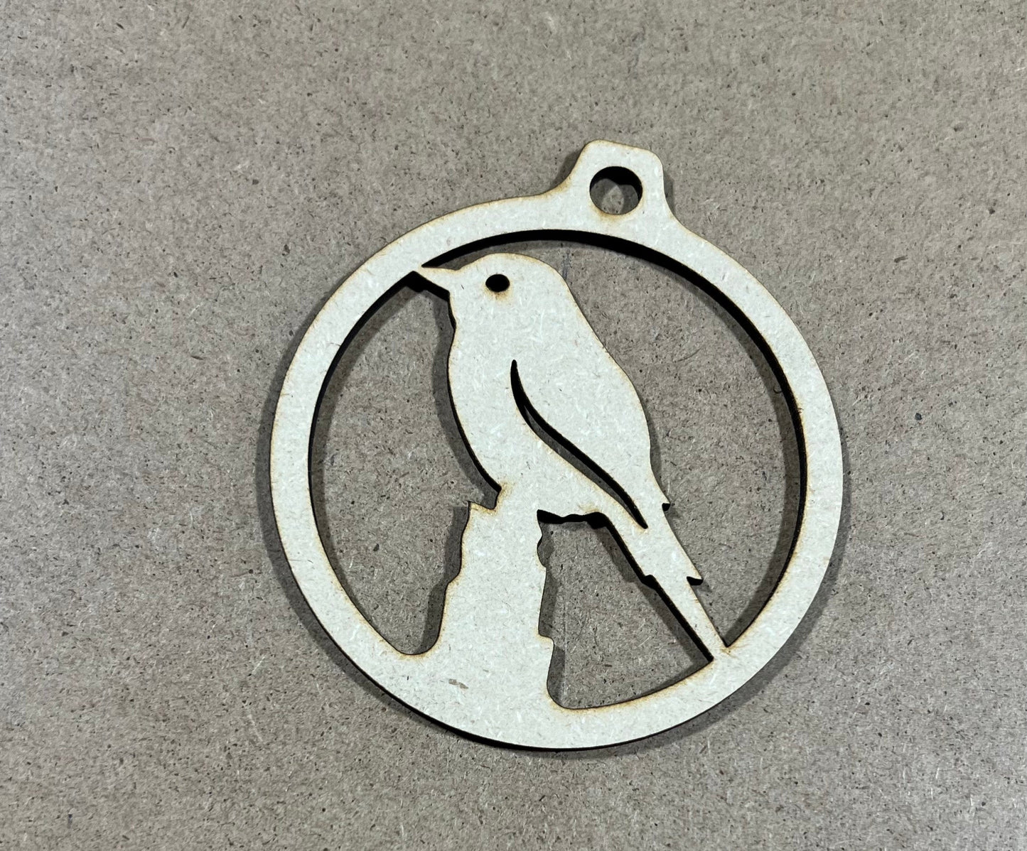 Bird Ornament , Laser Engraved Ornament , Christmas Ornament