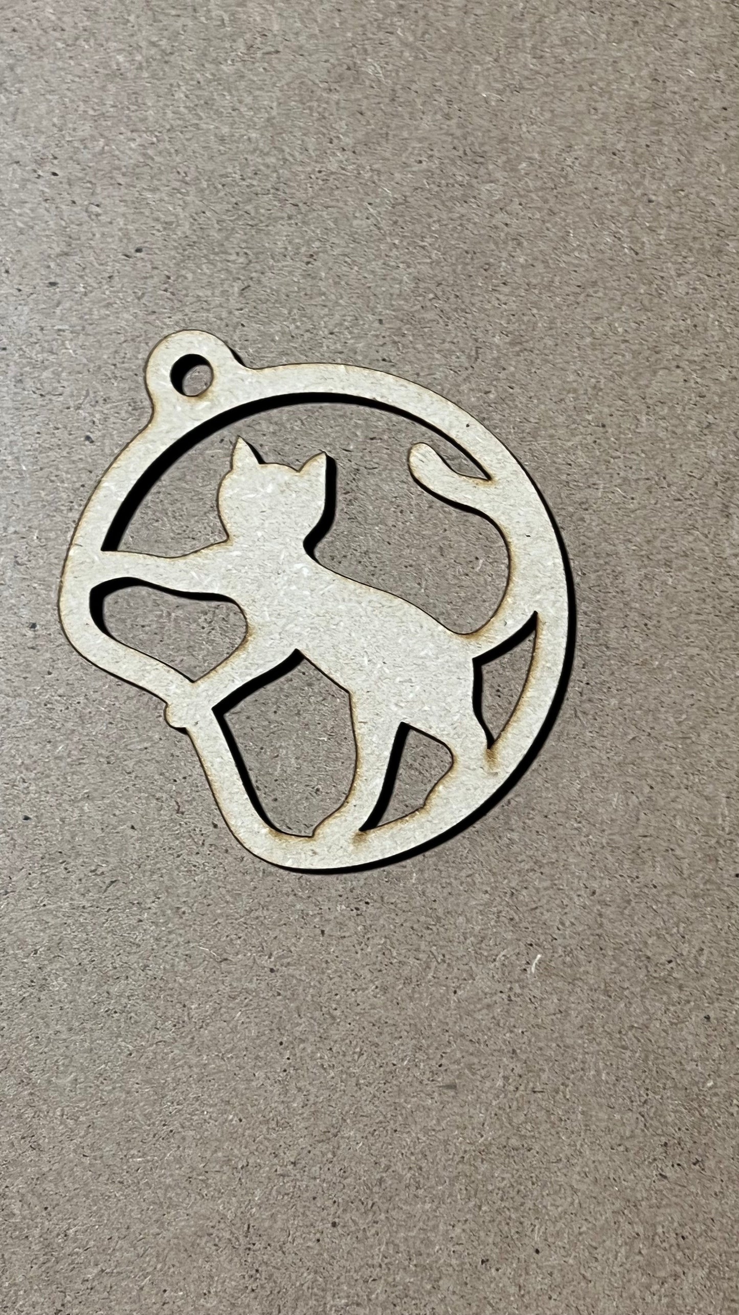 Cat Ornament , Laser Engraved Ornament , Christmas Ornament