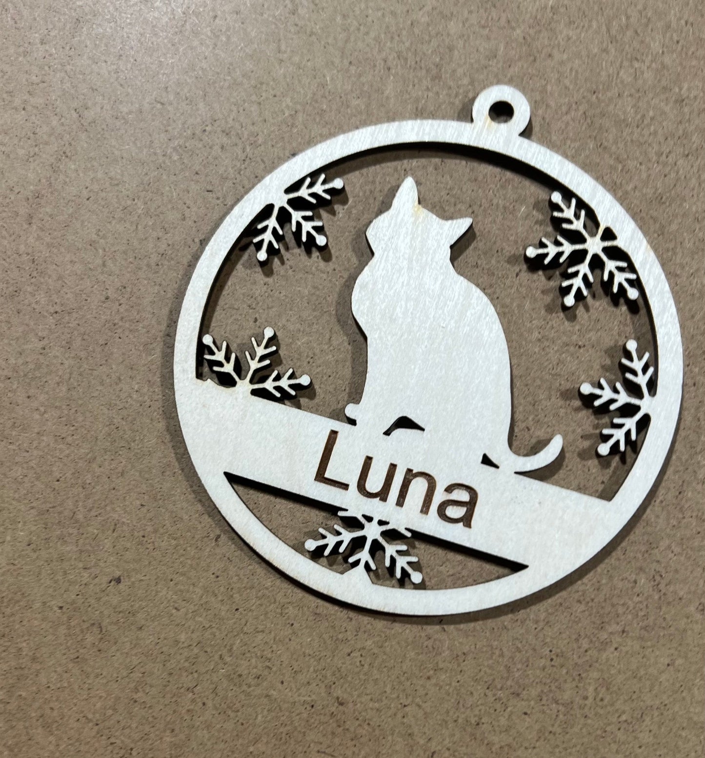 Custom Cat Ornament  , Christmas Ball