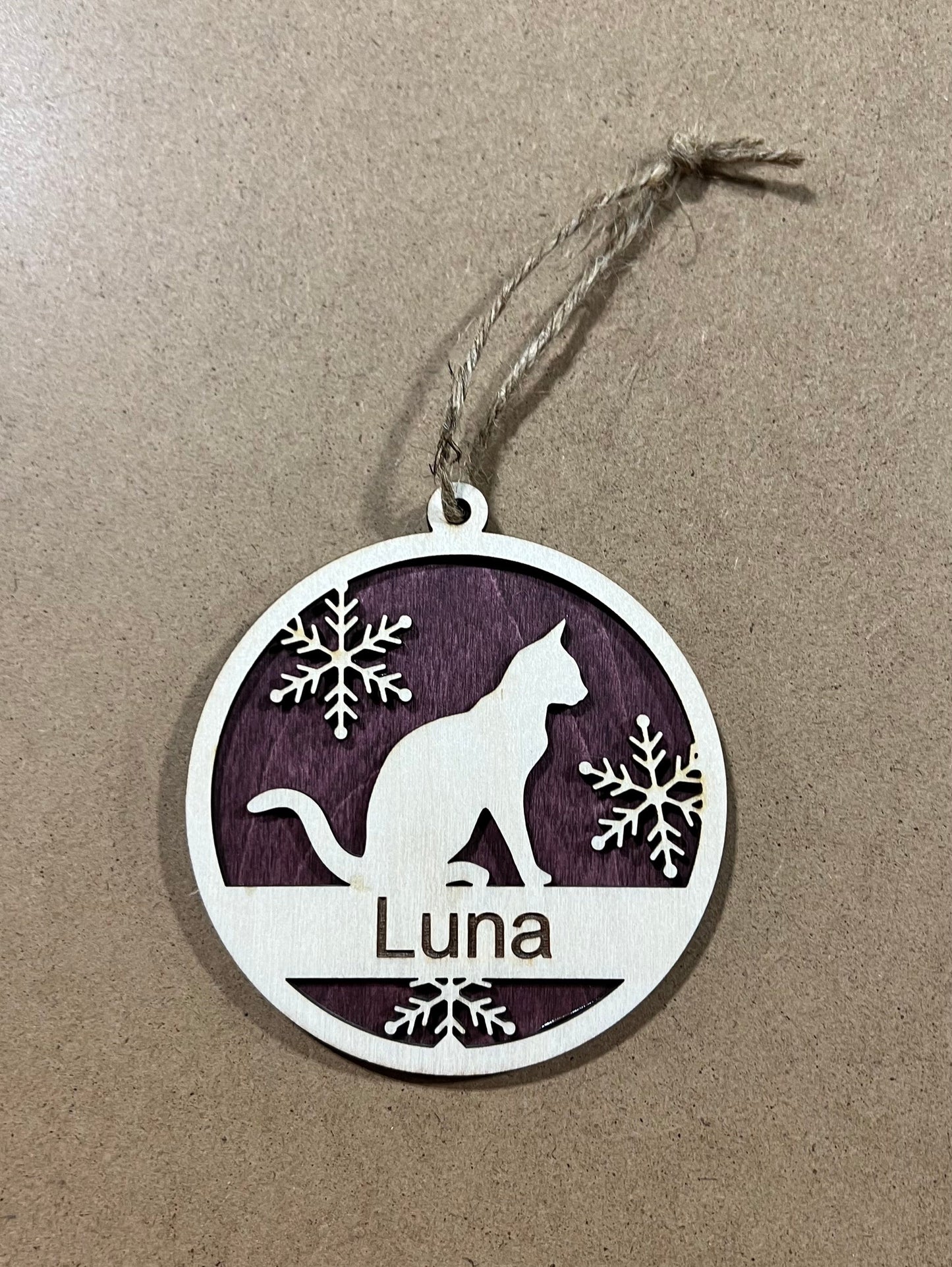 Custom Cat Ornament  , Christmas Ball