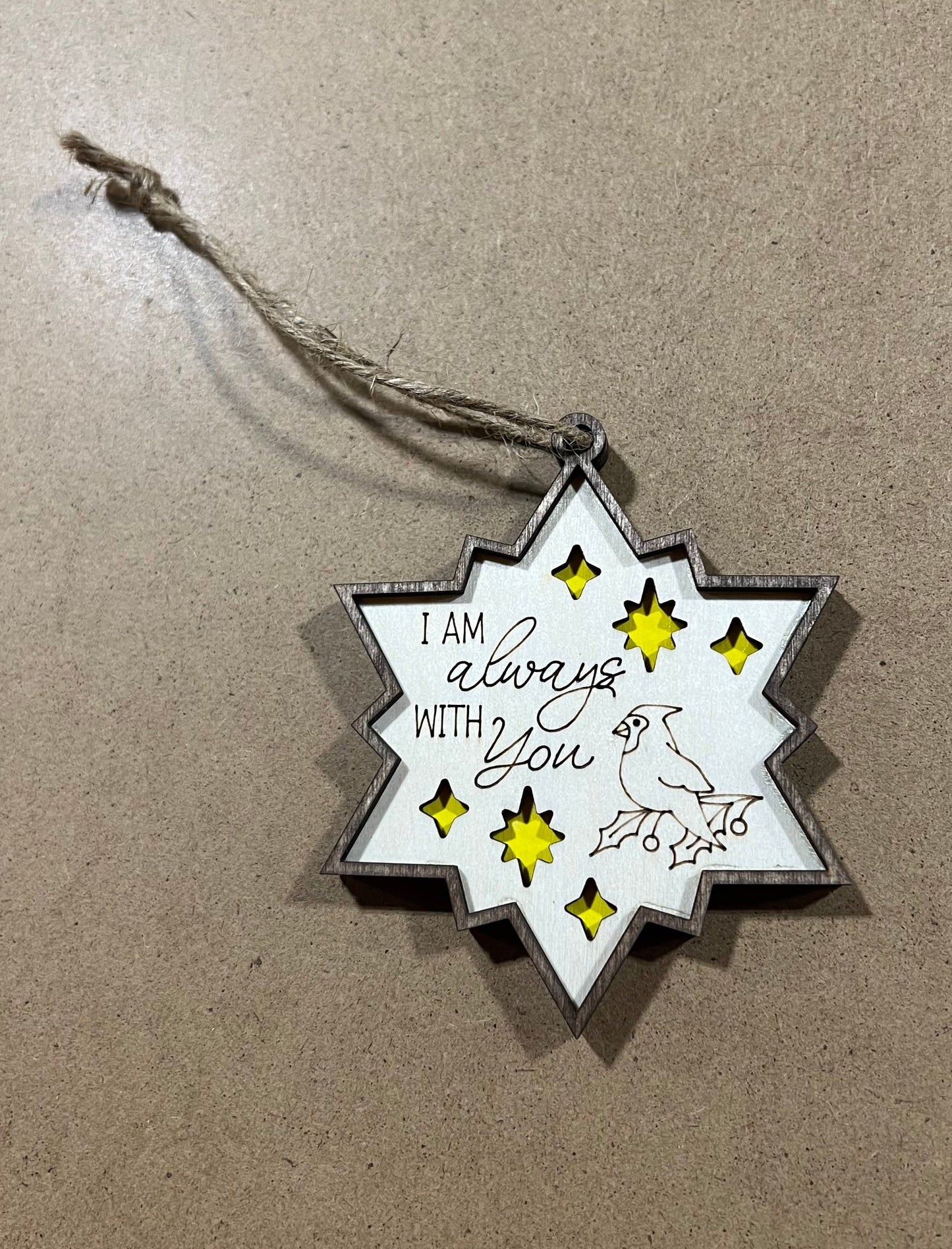 Memorial Ornament , Custom Ornament , Memorial bird custom ornament