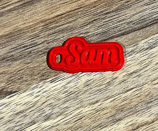 3D Printed Personalized Keychain, 3D Printed with your choice of text. Bag Tag, Keychain gift