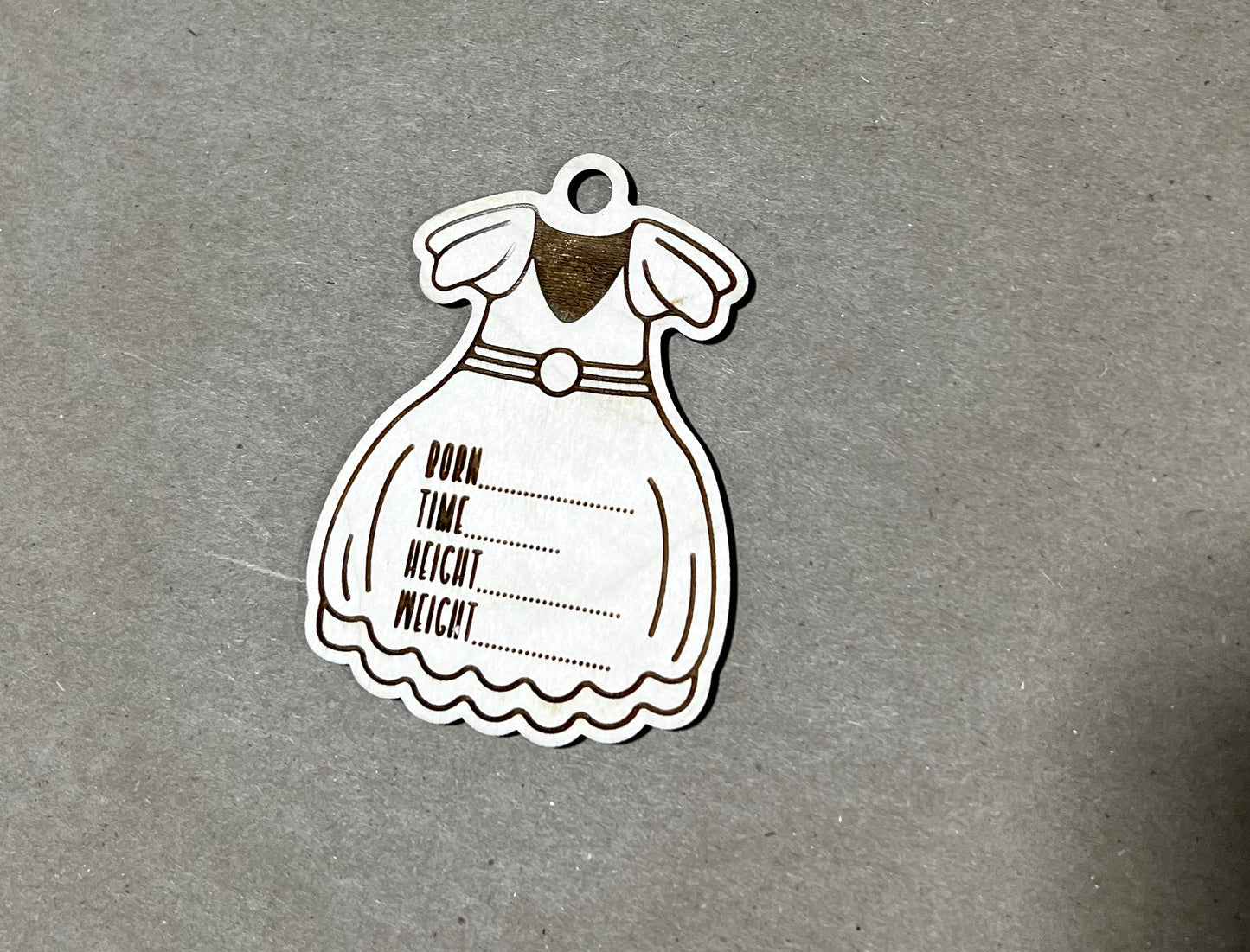 Birth Announcement Sign, Unique Birth Announcement, Dress  - Baby Announcement