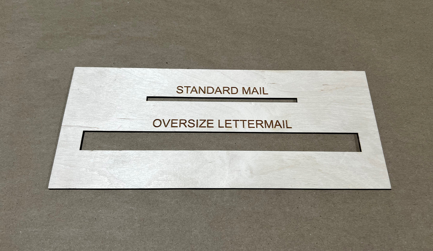 Canadian Post Lettermail Size Slot checker, Slot of Doom, Canada Post Mail Size