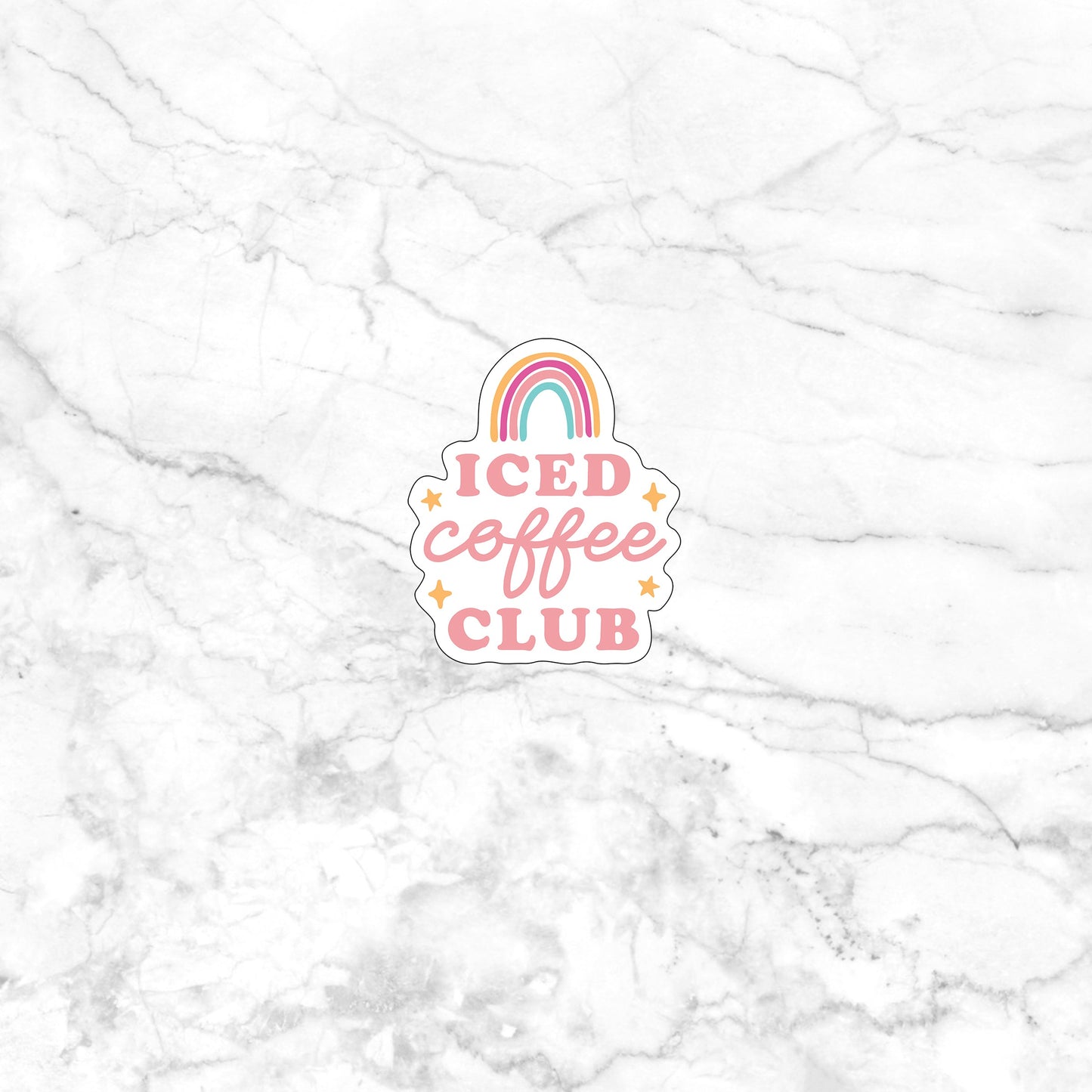 Iced Coffee Club sticker