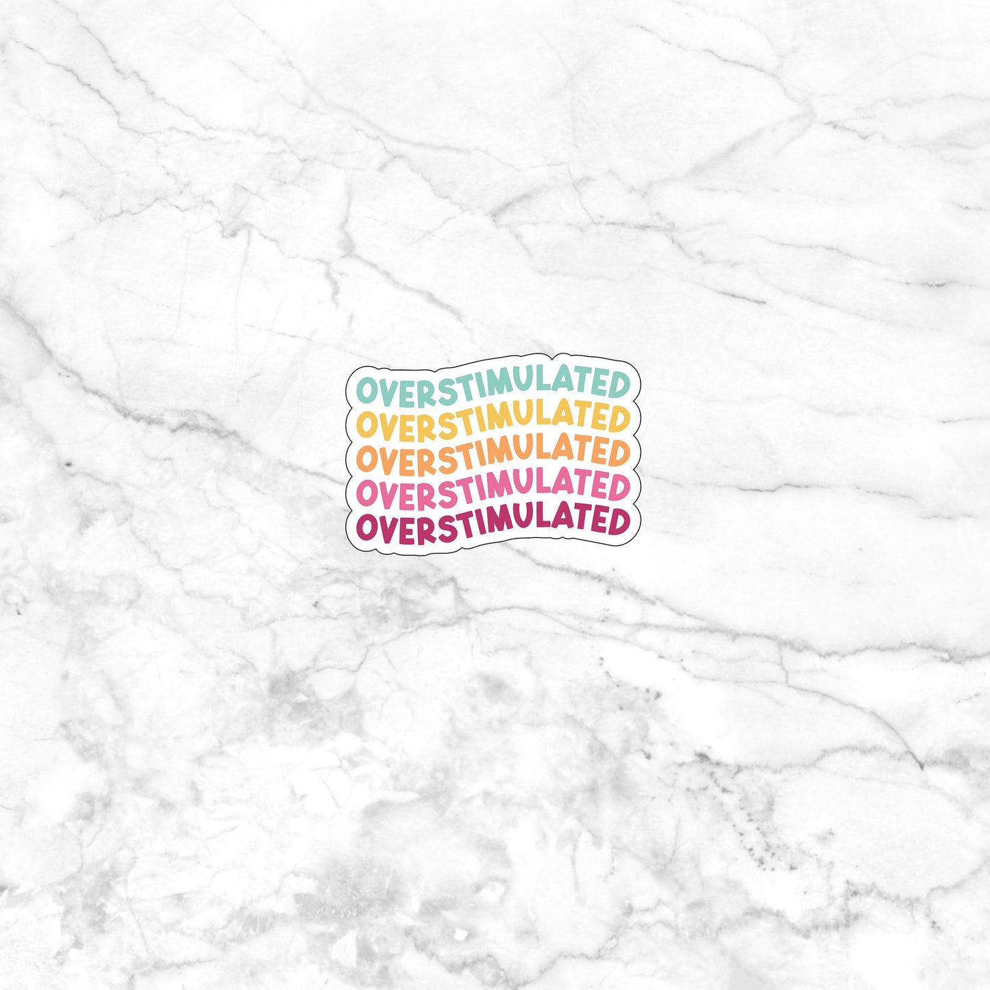 Overstimulated Wave Stickers