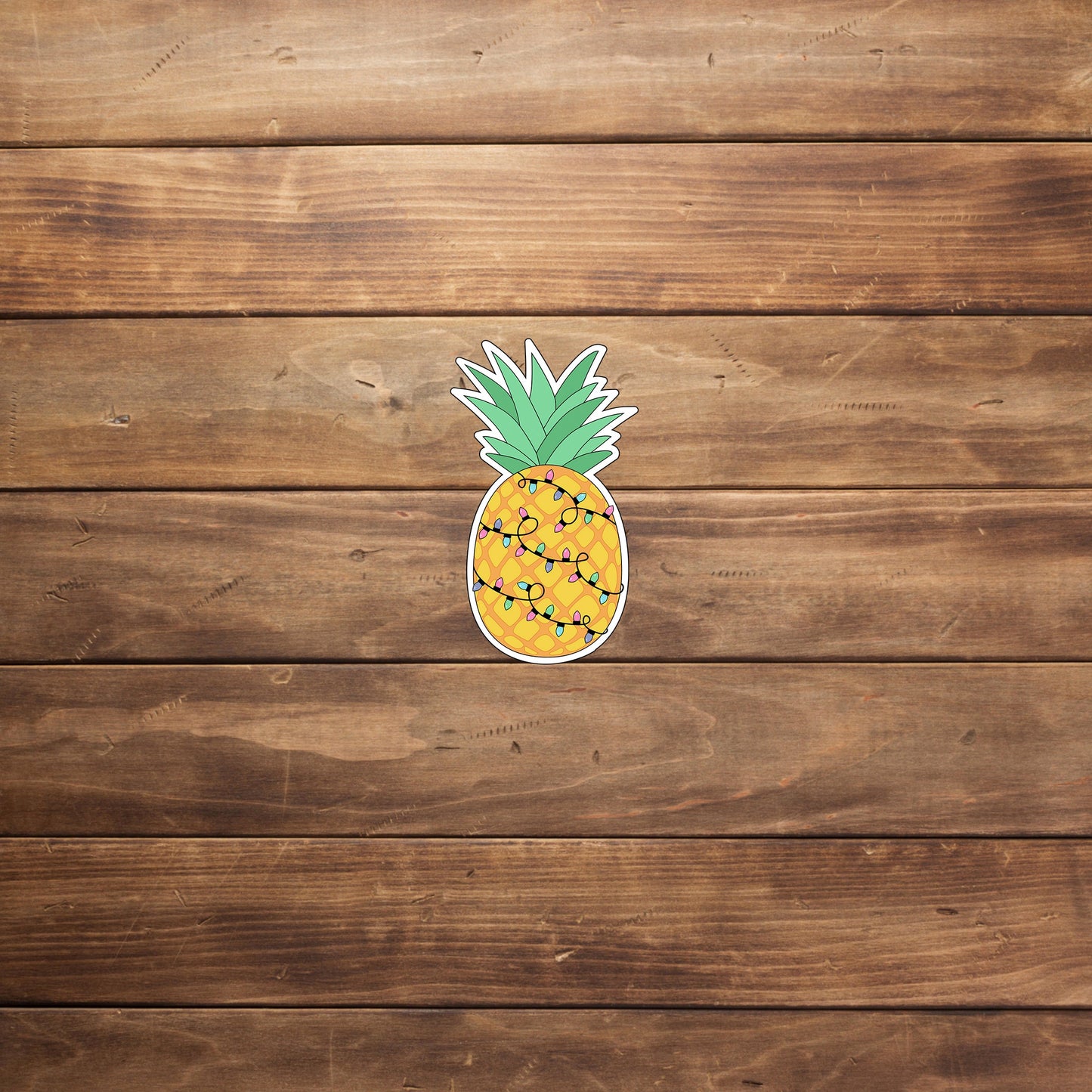 Christmas in July Sticker, Pineapple Sticker