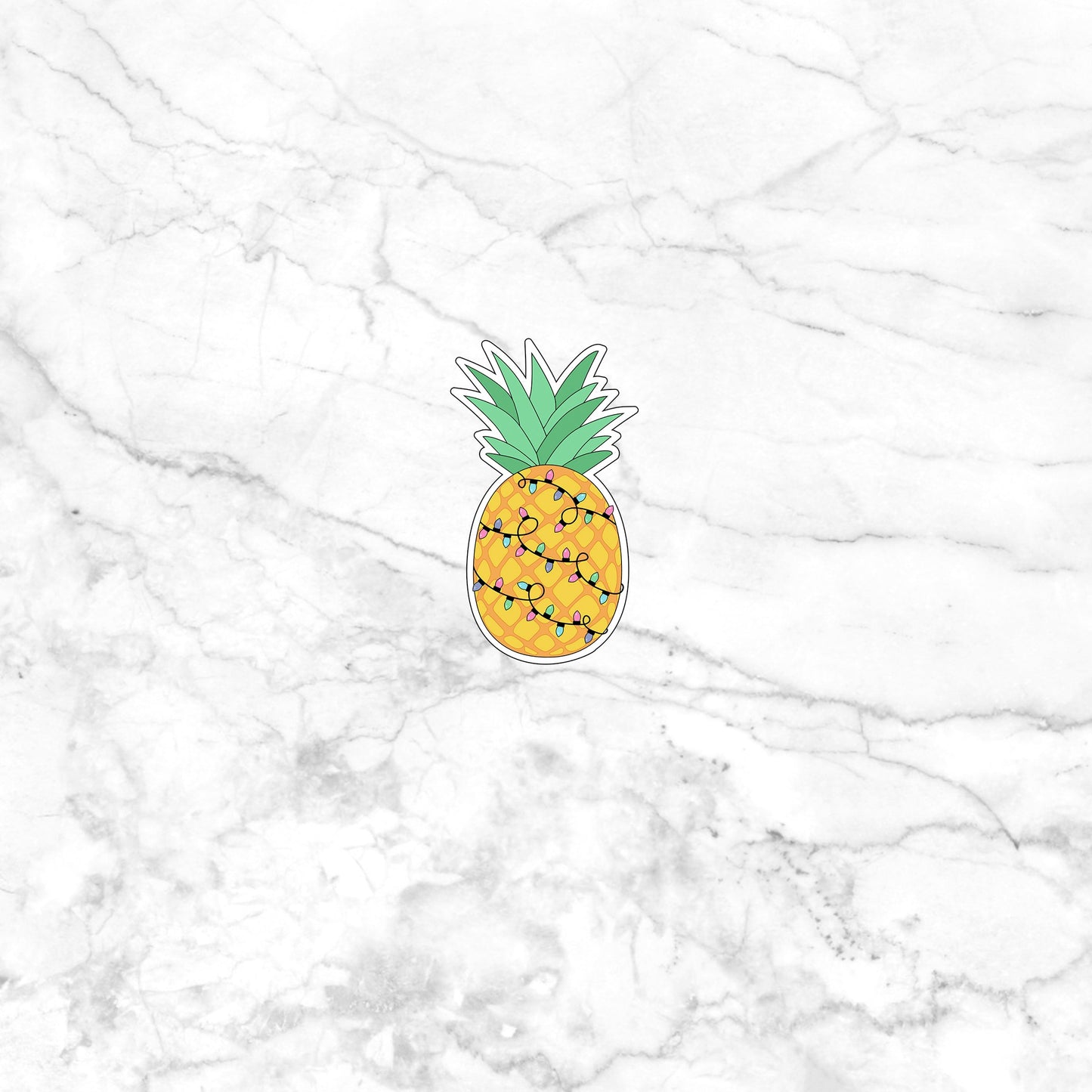 Christmas in July Sticker, Pineapple Sticker