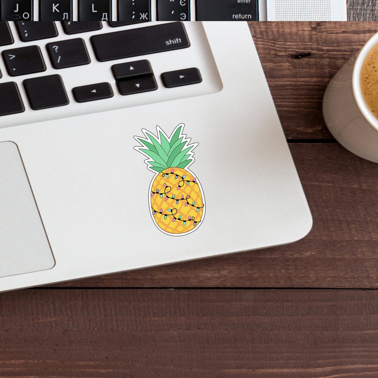 Christmas in July Sticker, Pineapple Sticker