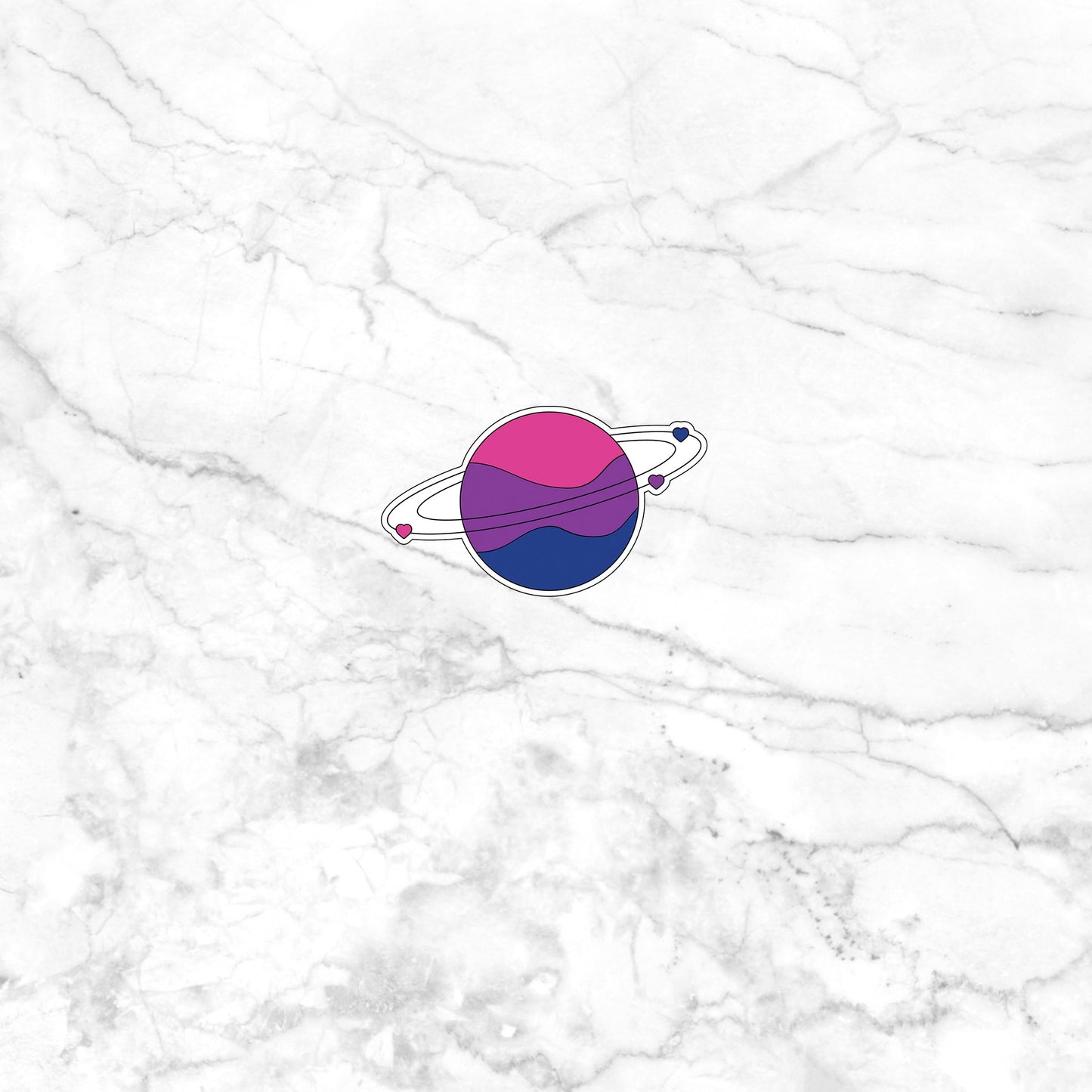 Planet bisexual Sticker