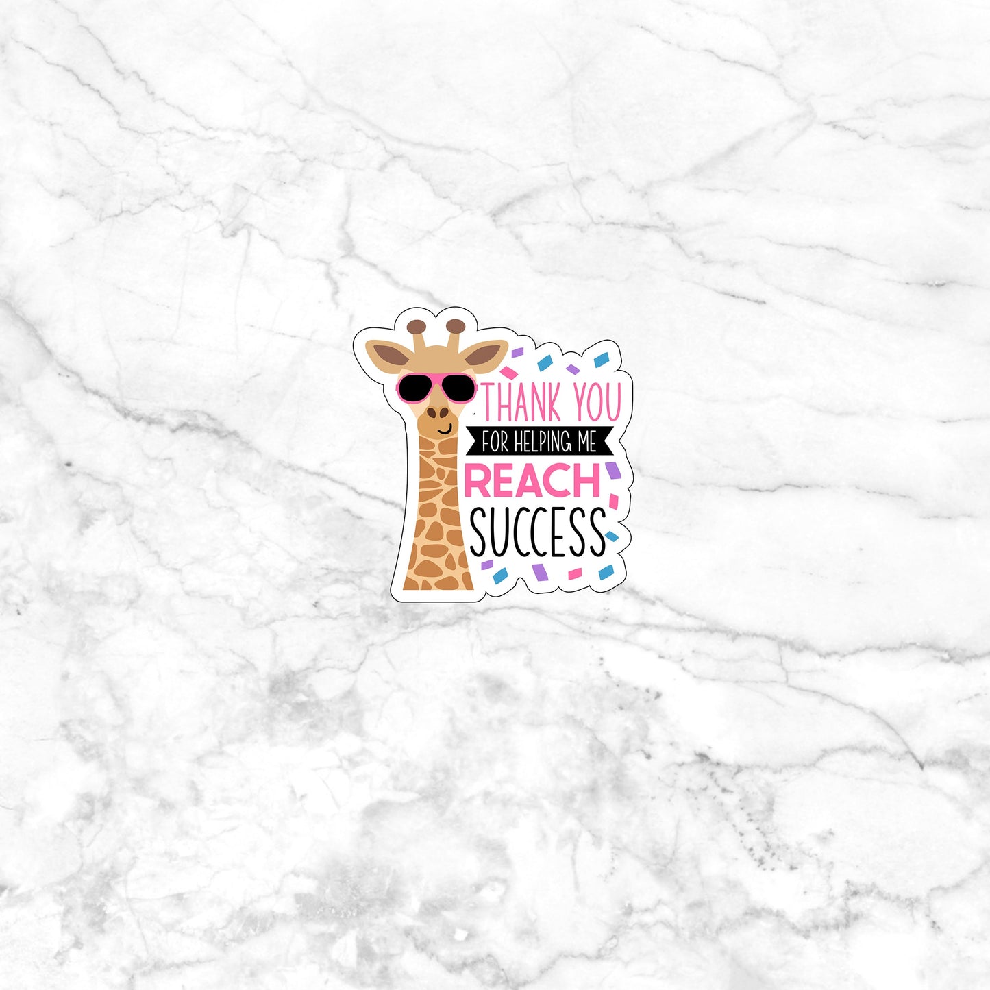Puns Funny Sticker ThankYouGiraffe Stickers