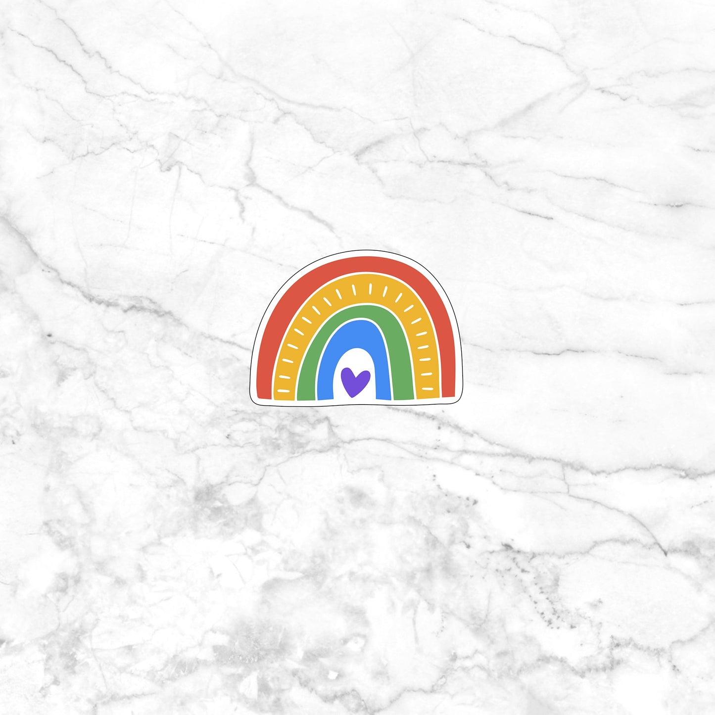 Rainbow, Vinyl Sticker, Laptop Sticker, Laptop Decal