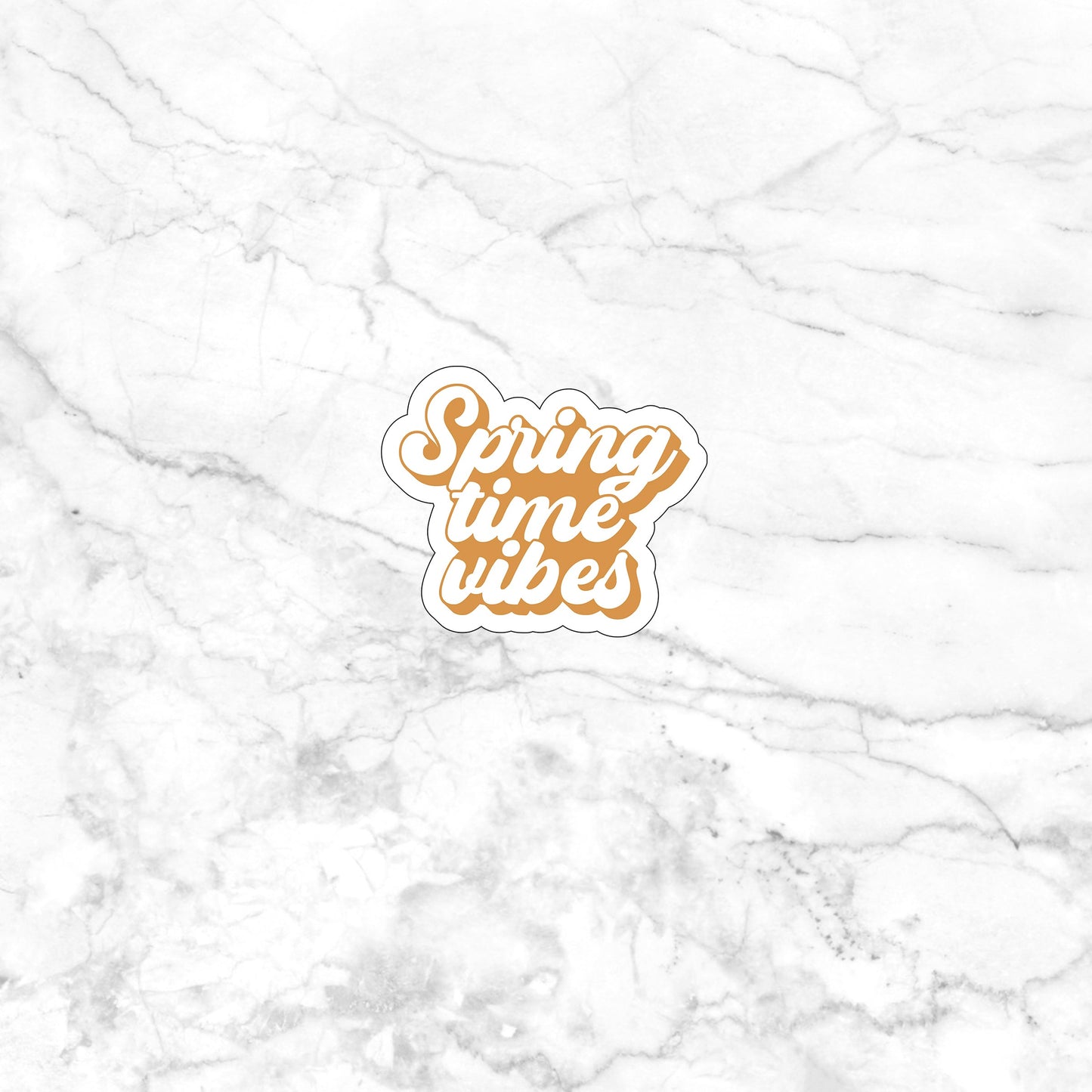 Springtime vibes  Sticker,  Vinyl sticker, laptop sticker, Tablet sticker
