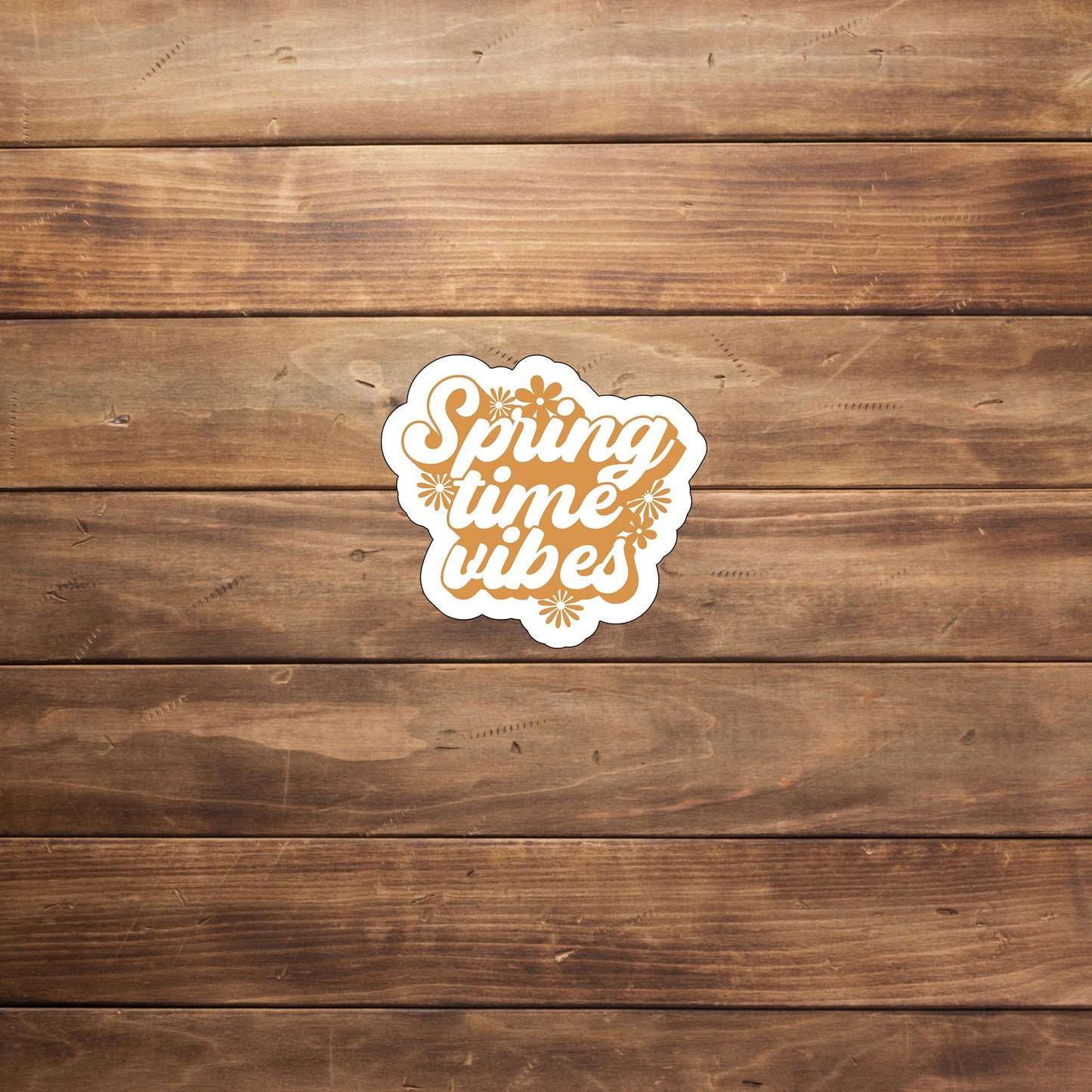 Spring time vibes flowers Sticker, Vinyl sticker, laptop sticker, Tablet sticker
