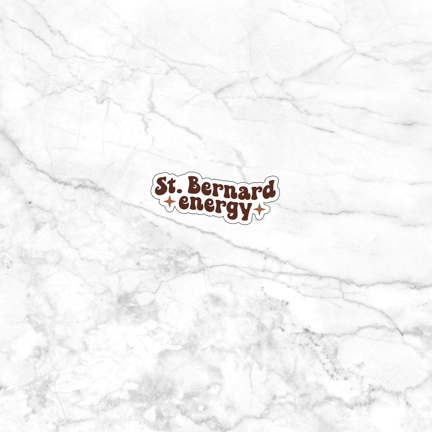 St Bernard energy Sticker, Vinyl sticker, laptop sticker, Tablet sticker