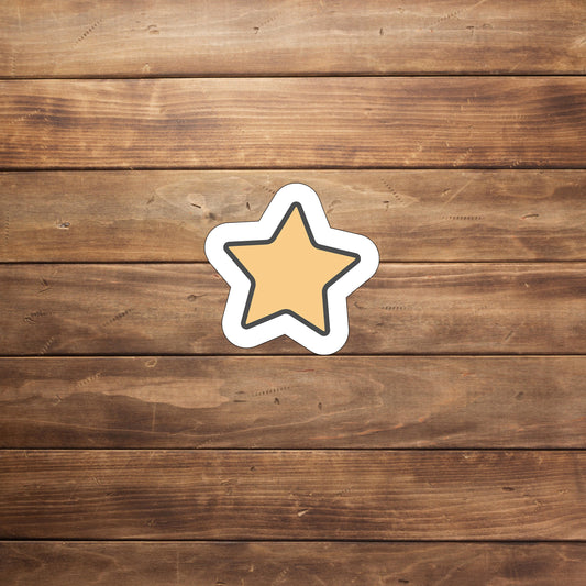 Star Yellow Sticker
