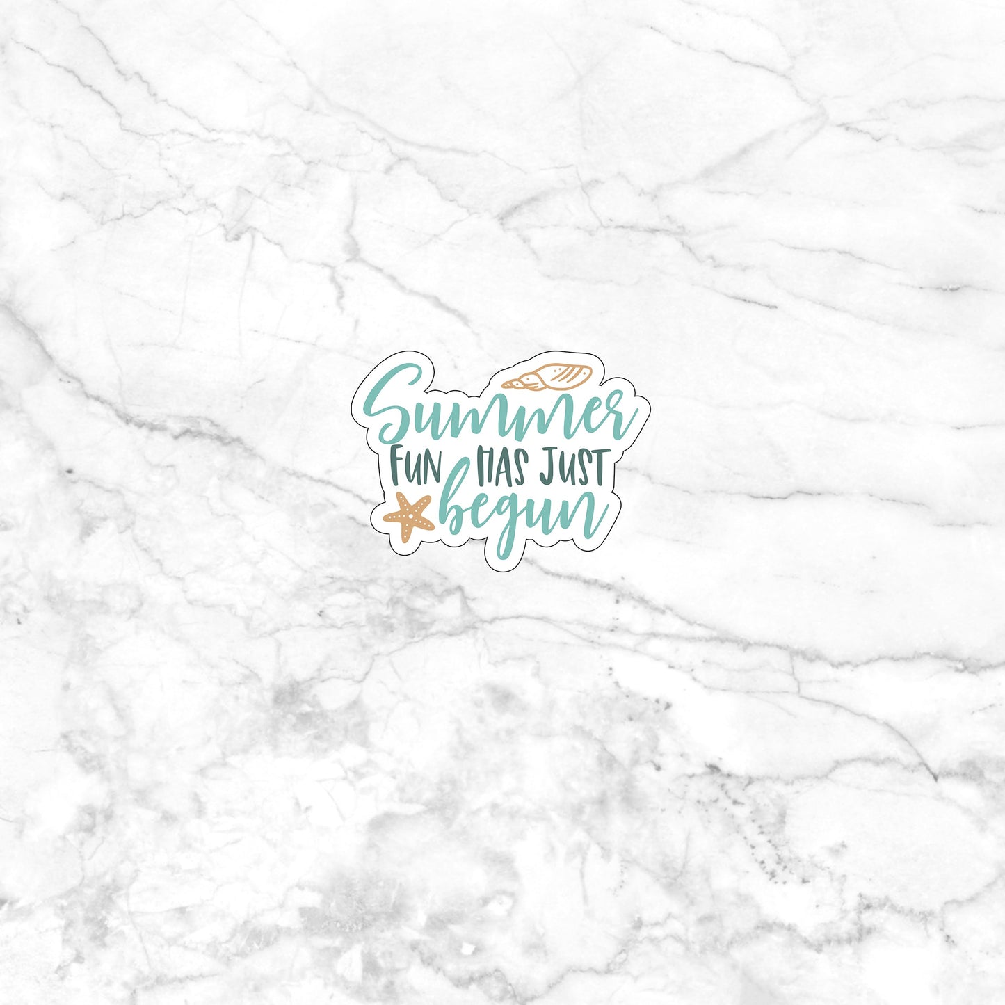 Summer fun has just begun  Sticker,  Vinyl sticker, laptop sticker, Tablet sticker