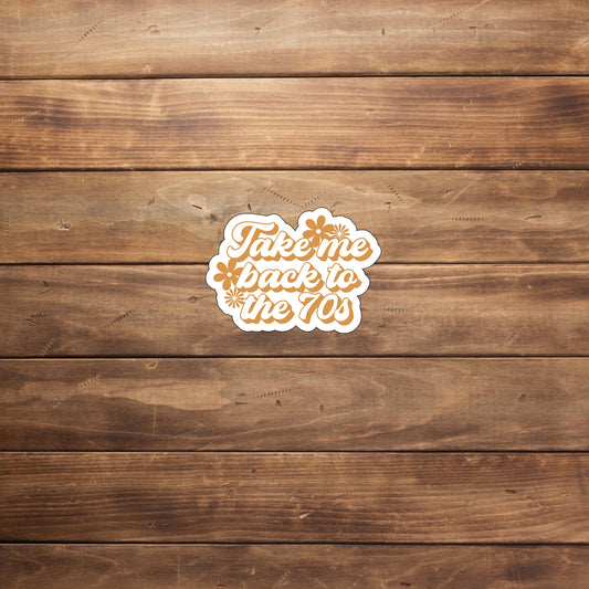 Take me back to the 0s flowers Sticker, Vinyl sticker, laptop sticker, Tablet sticker