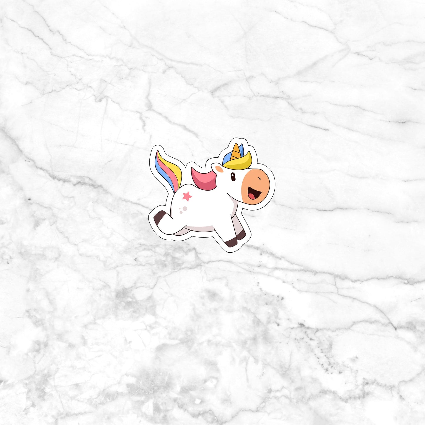 Unicorn  Illustration  Sticker,  Vinyl sticker, laptop sticker, Tablet sticker