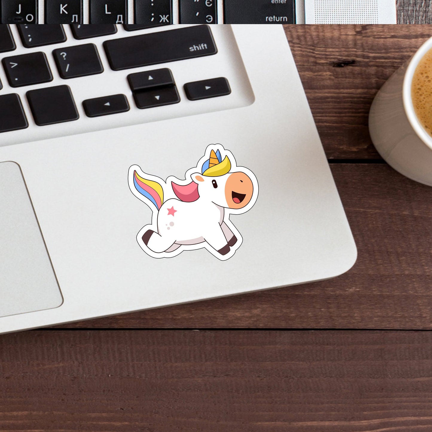 Unicorn  Illustration  Sticker,  Vinyl sticker, laptop sticker, Tablet sticker