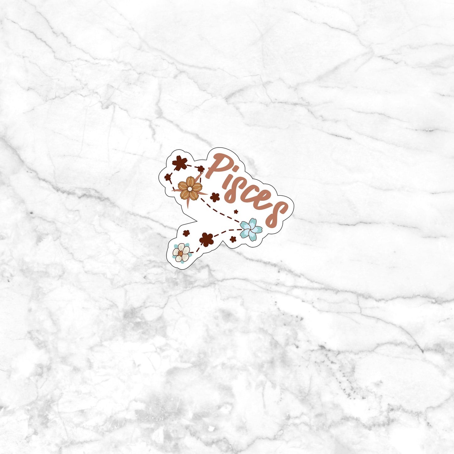 Zodiac Flower Boho Stickers