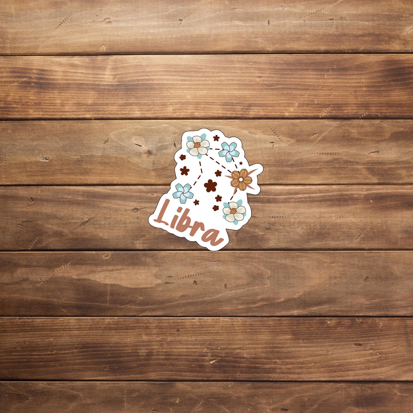 Zodiac Flower Boho Stickers