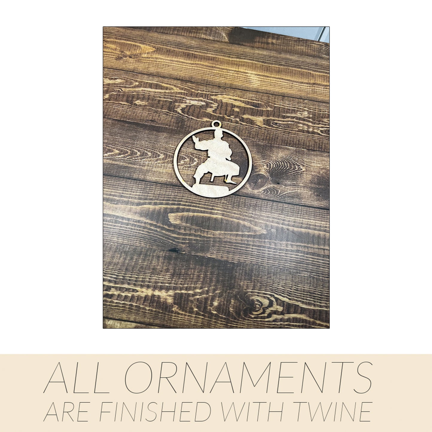 Karate Ornament, Wooden Sports Ornament, Sports Ornament, Engraved Ornament, Laser Engraved Wood Ornament