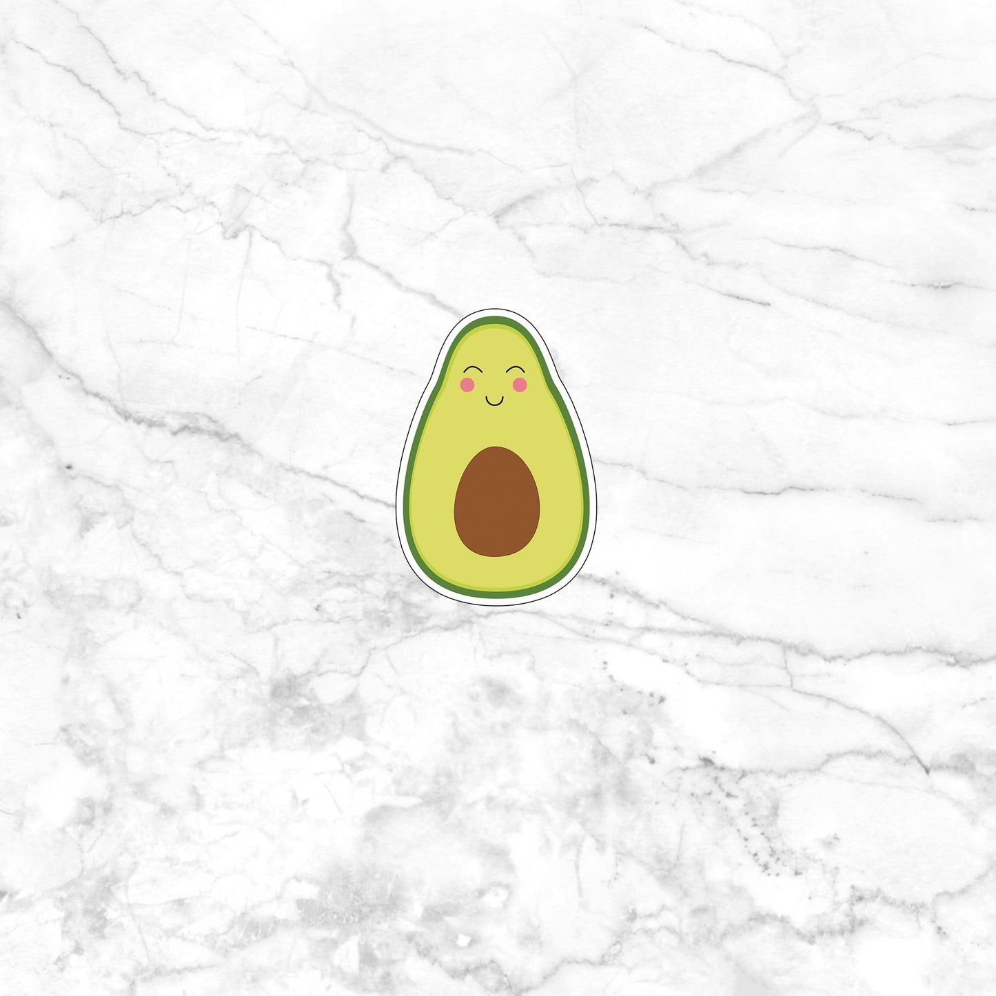 Fruit and Veg Stickers, avocado sticker
