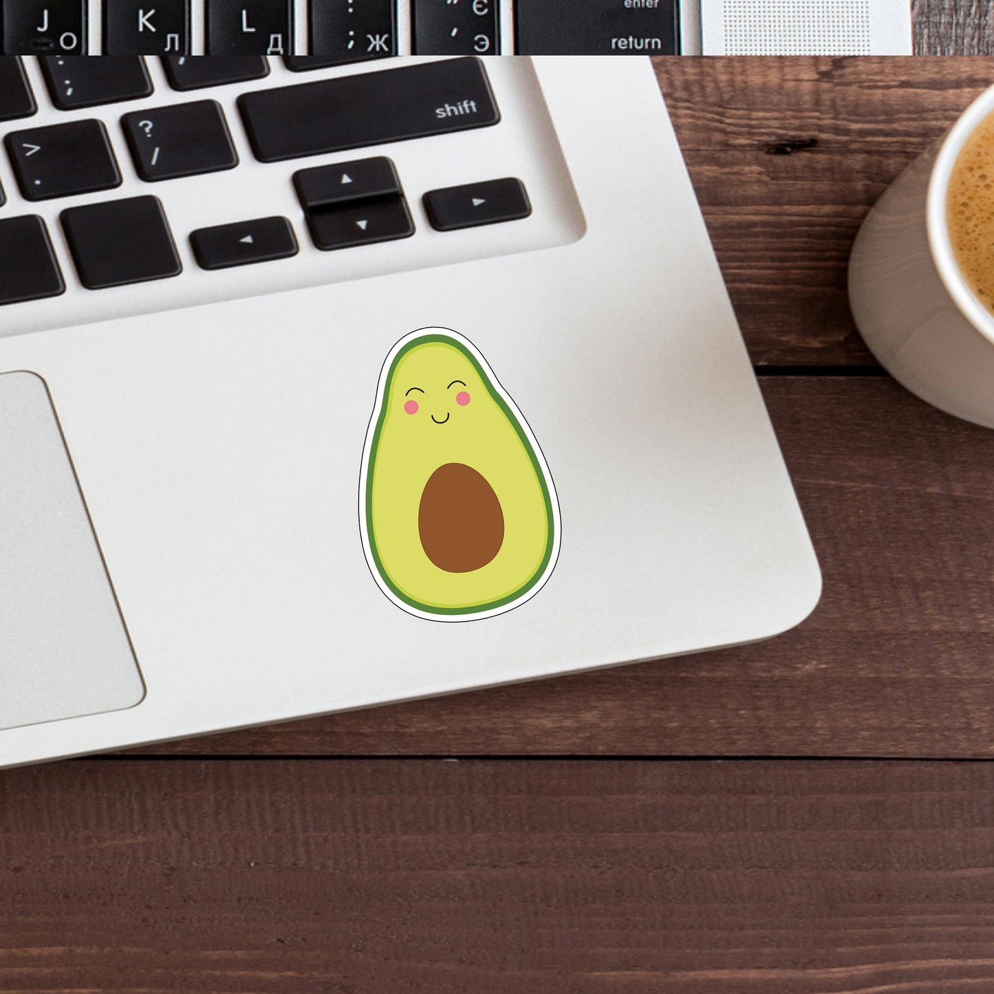 Fruit and Veg Stickers, avocado sticker