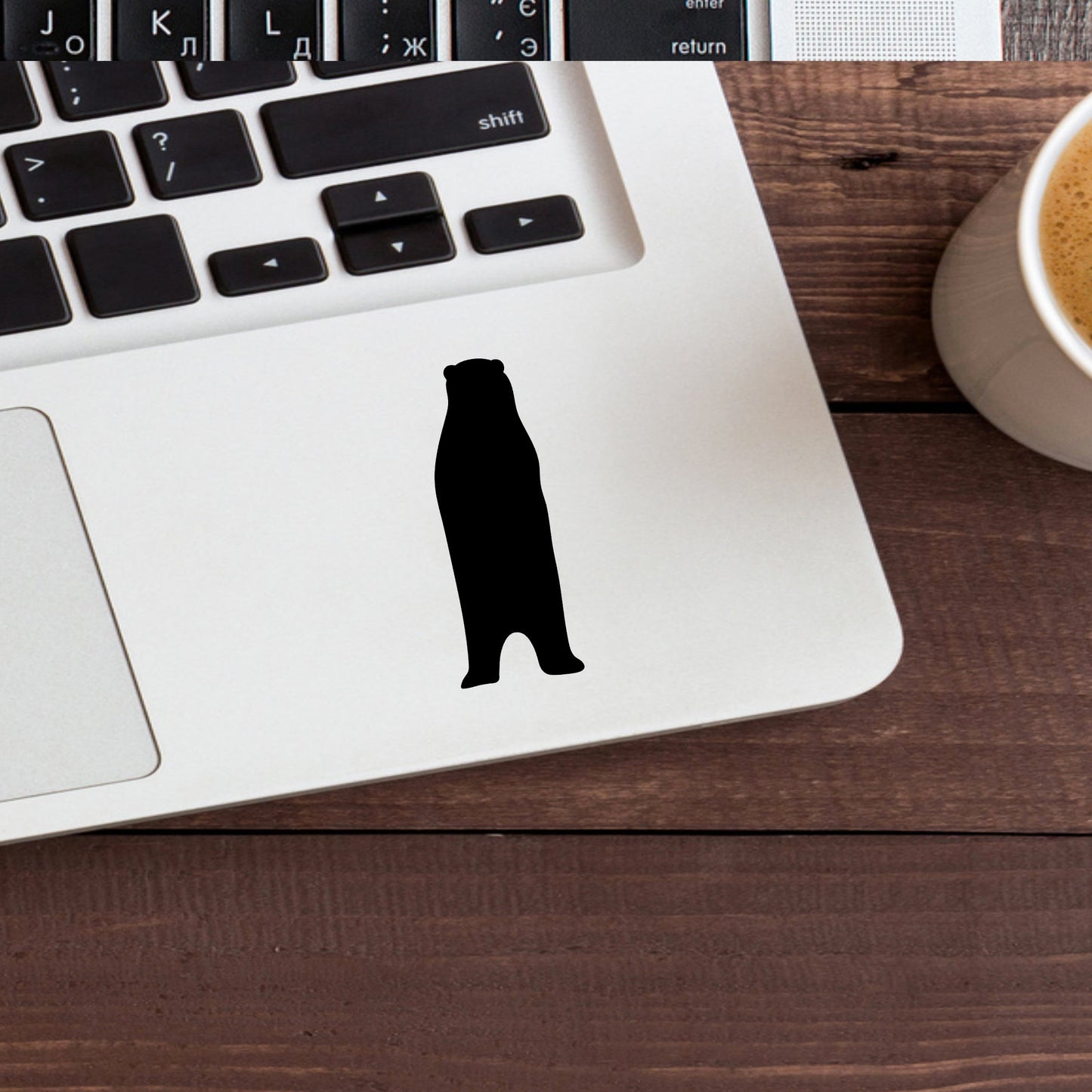 Bear Vinyl Sticker , car decal , laptop decal , window decal ,
