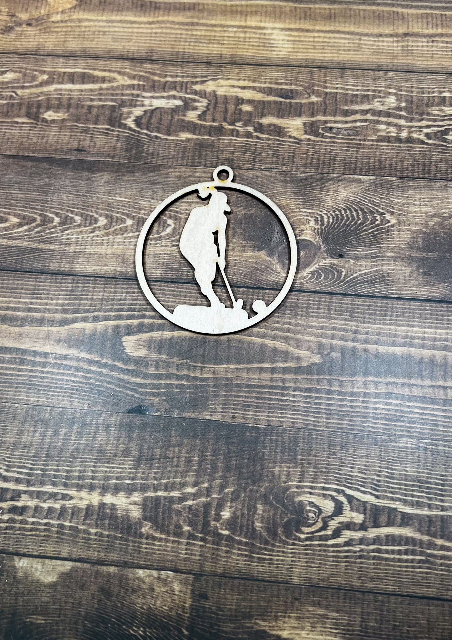 Field Hockey Ornament, Wooden Sports Ornament, Sports Ornament, Engraved Ornament, Laser Engraved Wood Ornament