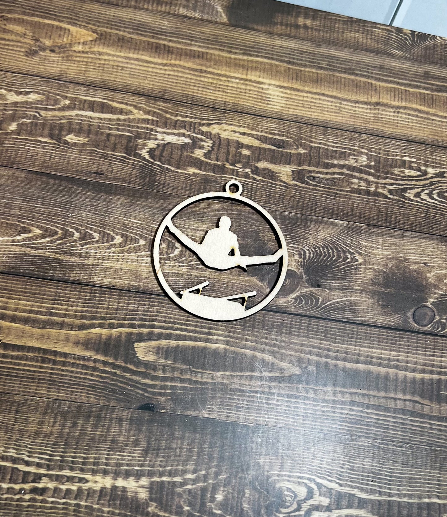 Gymnastic Ornament, Wooden Sports Ornament, Sports Ornament, Engraved Ornament, Laser Engraved Wood Ornament