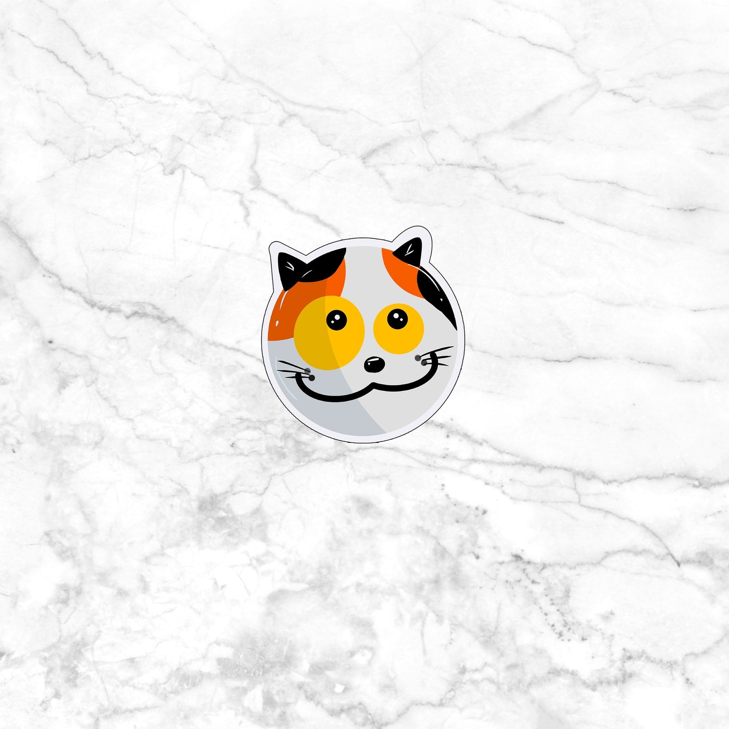 calico Funny Cat Sticker