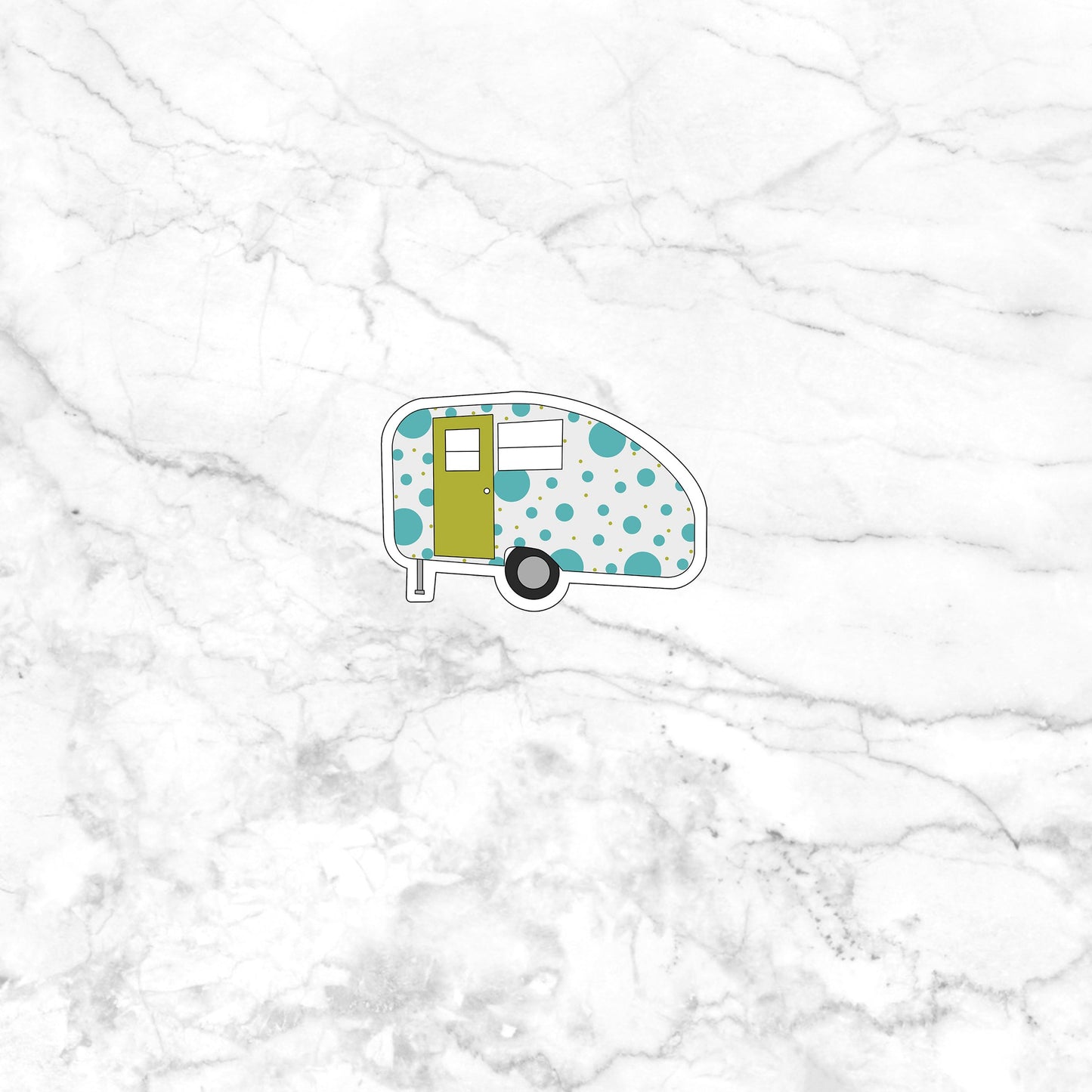 campers polka dot Sarcastic Sticker