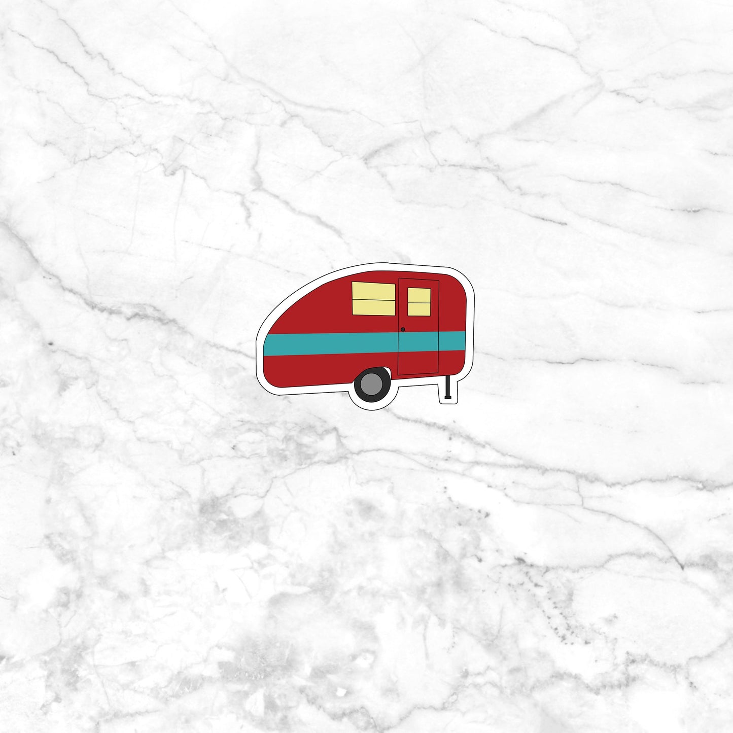 campers red stripe Sarcastic Sticker