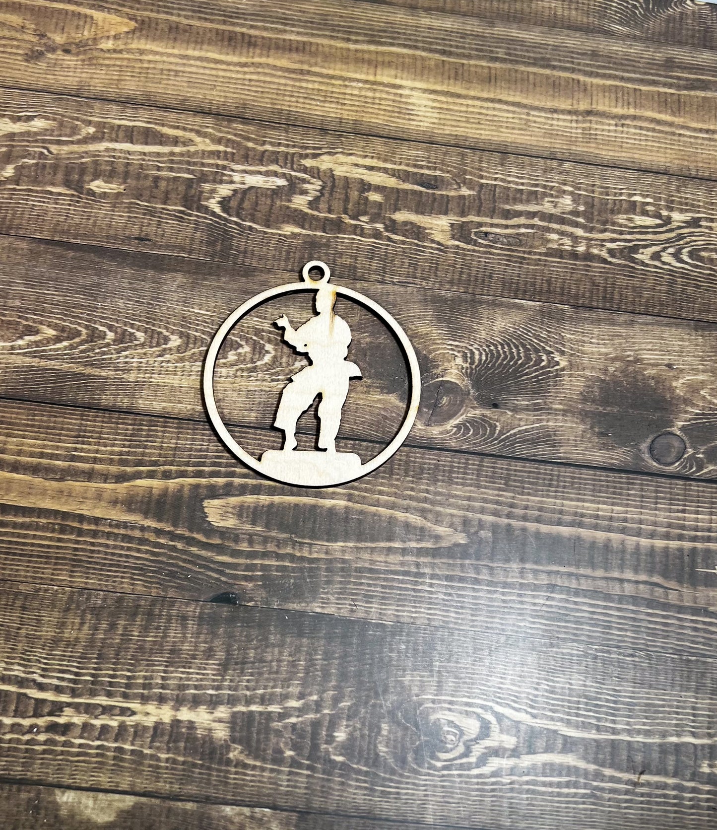 Karate Ornament, Wooden Sports Ornament, Sports Ornament, Engraved Ornament, Laser Engraved Wood Ornament