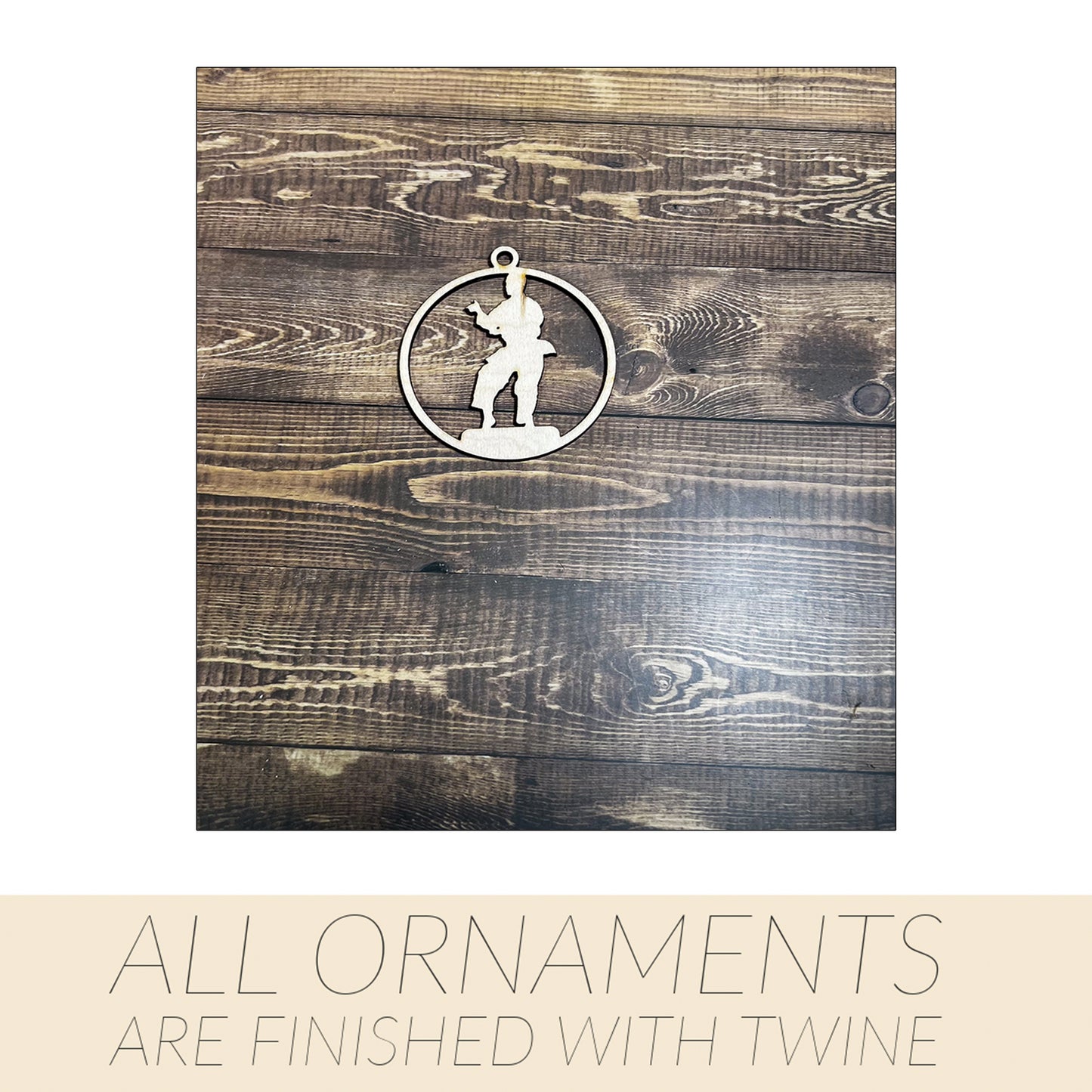 Karate Ornament, Wooden Sports Ornament, Sports Ornament, Engraved Ornament, Laser Engraved Wood Ornament