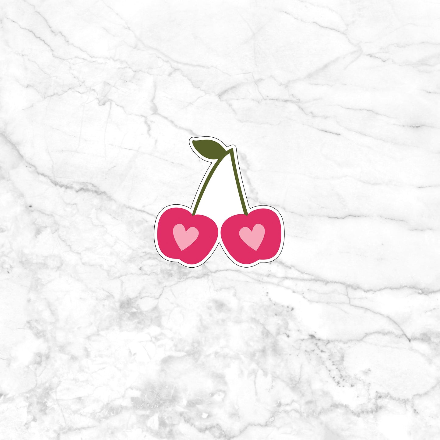 Pink Theme Stickers, cherries sticker