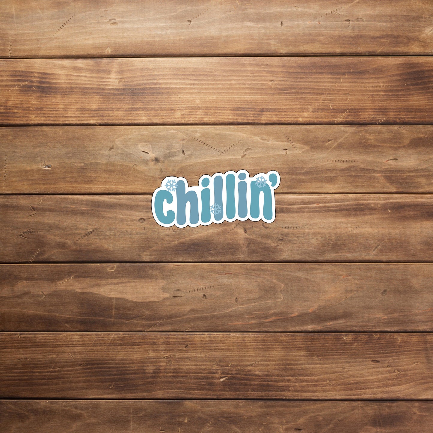 Blue Theme Sticker, chillin sticker